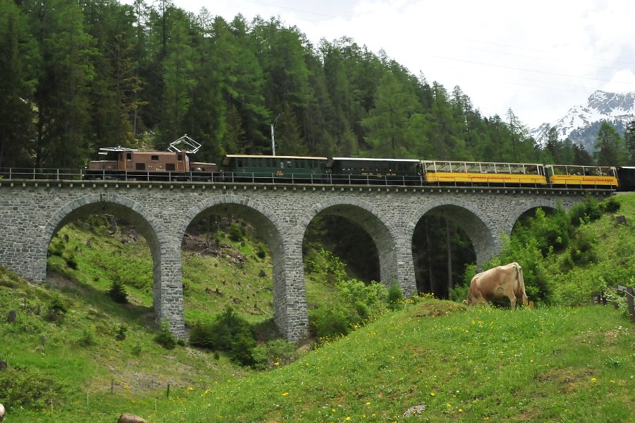 2019.06.11 RhB Ge 6-6 I 414 Albulabahn Krokodil Bahnfest Bergün (28)